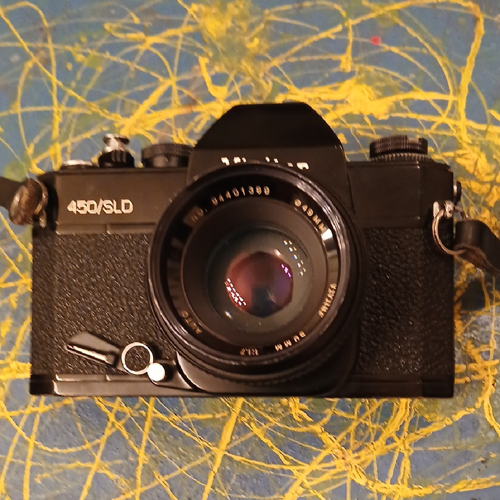 Vintage Black VIVITAR 450/SLD/35mm Camera MANUEL W Vivitar Lens.‎ Vintage